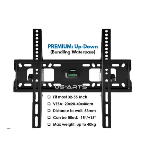 Braket Breket TV 55 50 49 43 40 32 Inch Dinding