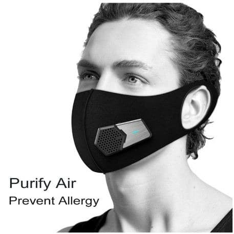 Masker N95 Smart Electric Air Purifier Mask PM 2.5 Rechargeable