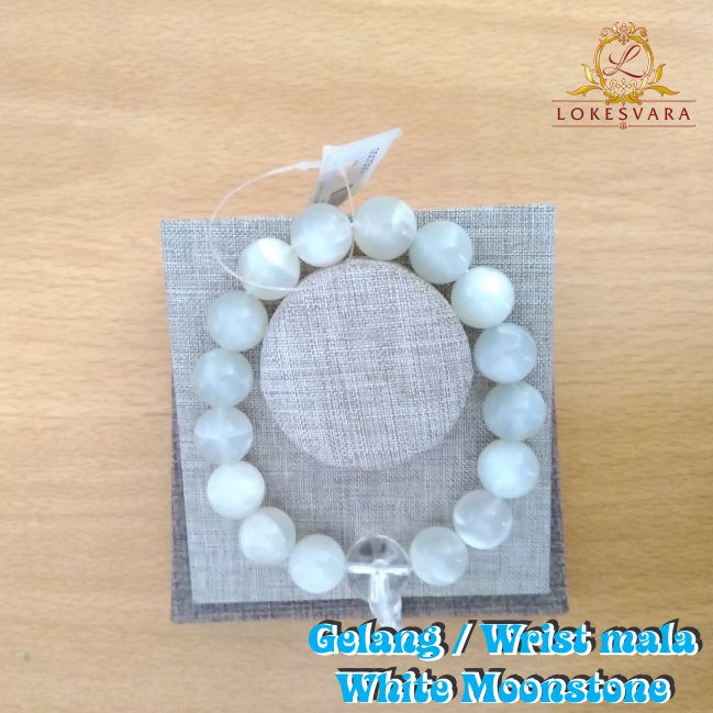 Gelang Batu Crystal White Moonstone