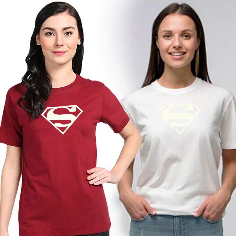 KAOS DEWASA UNISEX WHITE SUPERMAN