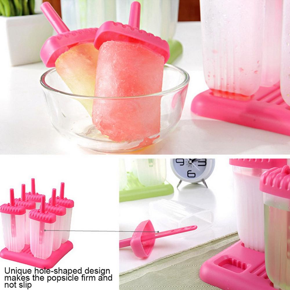 [Elegan] Cetakan Es Loli Ramah Lingkungan Stocked Reusable Yogurt with Popsicle Stick Cetakan Es Pop