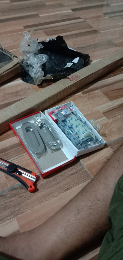 Set Body Kunci Mortise Sliding Pintu Kayu Dengan Silinder Kunci