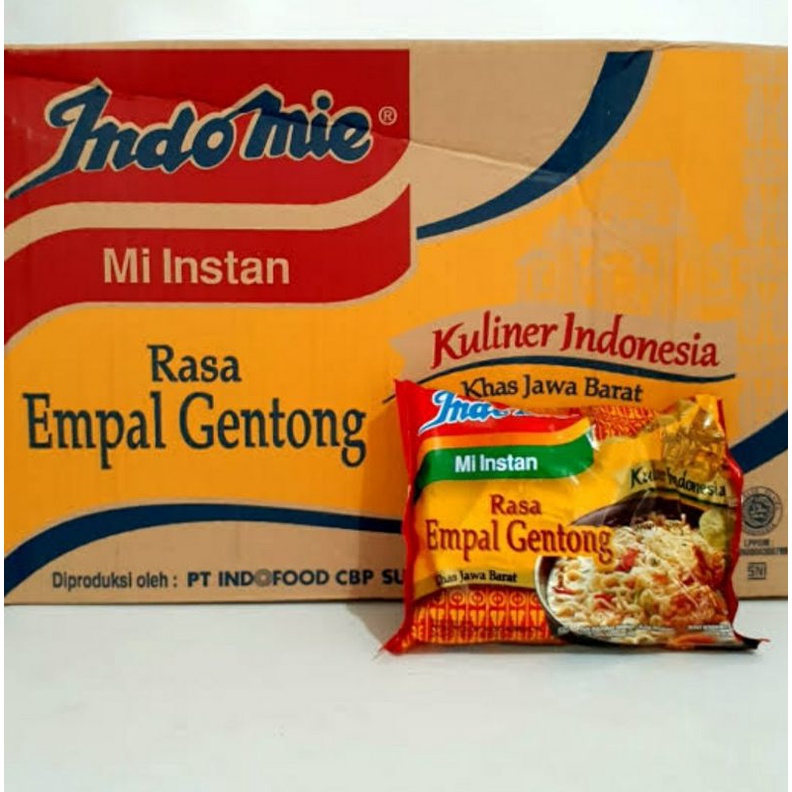 

Indomie kuah empal gentong 1 karton isi 40 bungkus