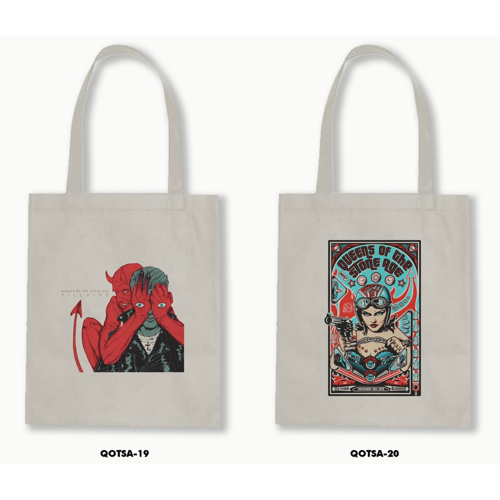 TOTE BAG BLACU - QOTSA/QUEENS OF THE STONE AGE 01