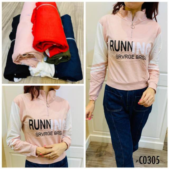 Jaket  Crop kece dan motif LV import