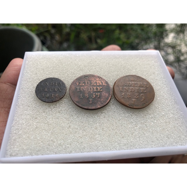 Koin Kuno India Batav 1816 dan Nederlad Indie 1837 dan 1839