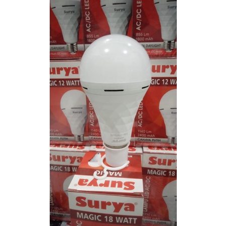 LAMPU SURYA MAGIC LED 18 WATT AJAIB JENIUS EMERGENCY LAMP/kabel Wilson nym2*1,5