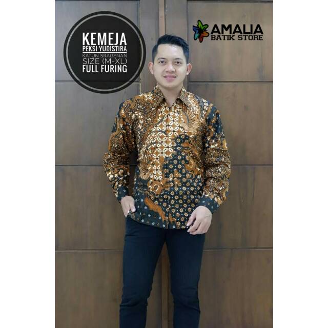 PEKSI YUDISTIRA.Kemeja Batik Pria Modern