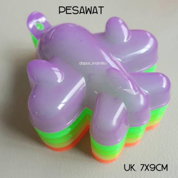 Cetakan Agar Agar Jelly Puding Karakter Motif Boneka Kura Kura Kepiting Pesawat