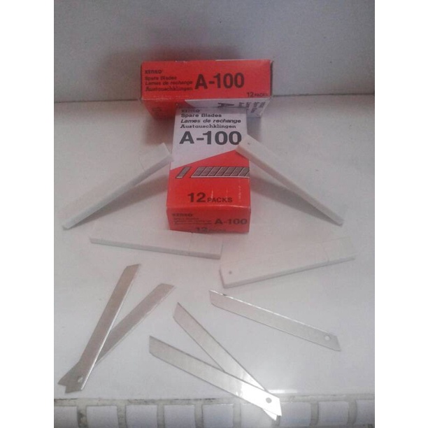 

kertas-pemotong- isi cutter kecil kenko a-100 / refill spare blade a100 -pemotong-kertas.