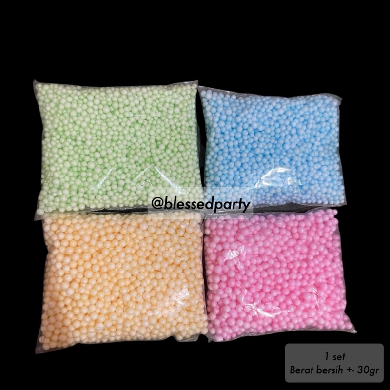 

ISI 4 BUTIRAN STYROFOAM STEROFOAM PREMIUM GABUS DIY KADO MIX WARNA PUTIH