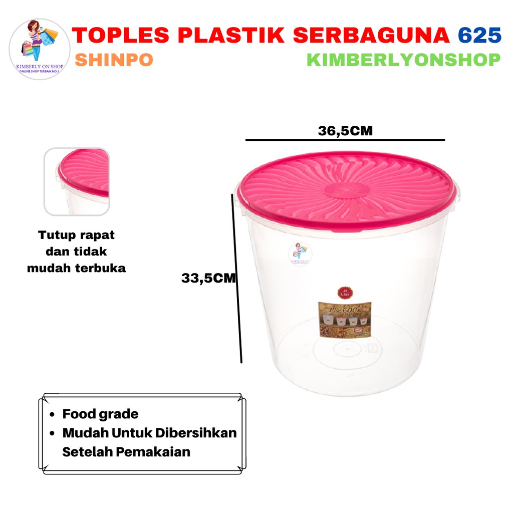 Toples Plastik Sealware Peacock Sip 625 Shinpo