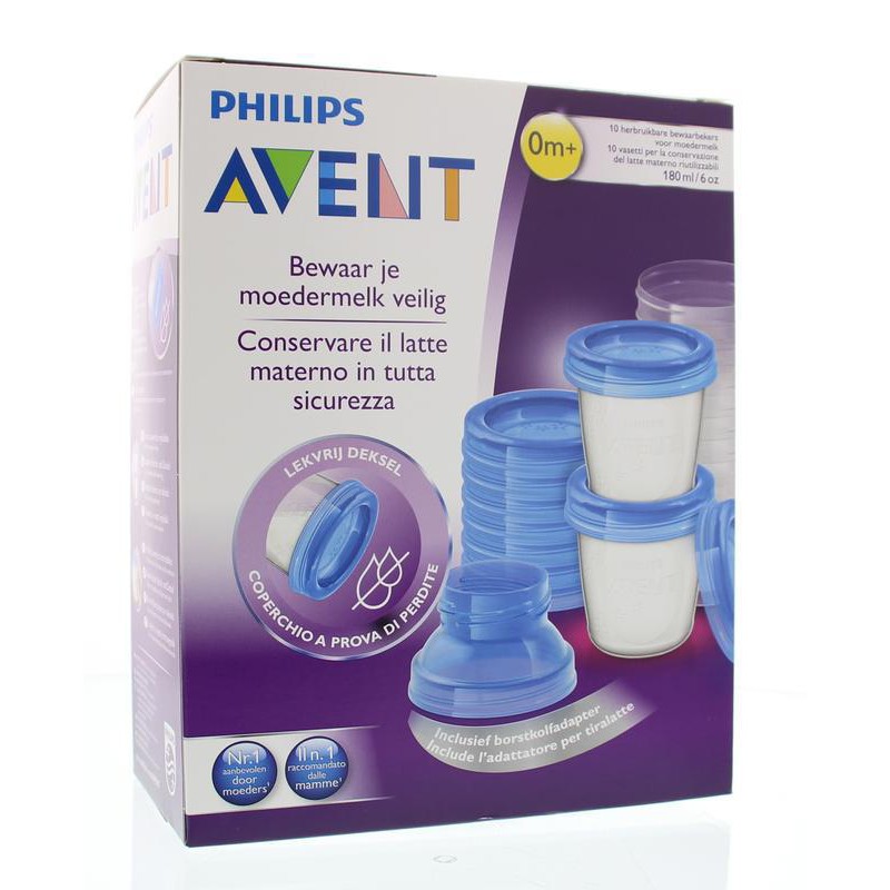 PHILIPS AVENT BREASTMILK STORAGE CUP 180ML