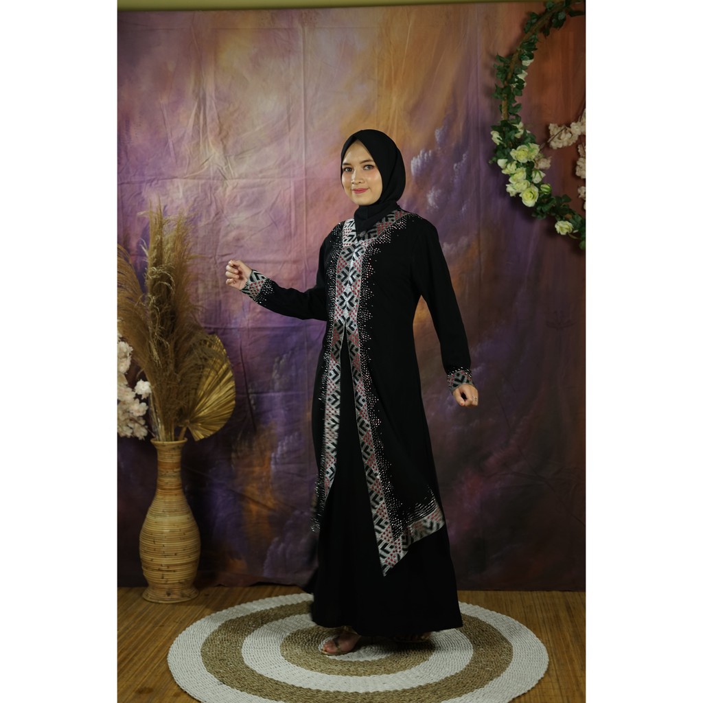 Abaya Hitam Bordir