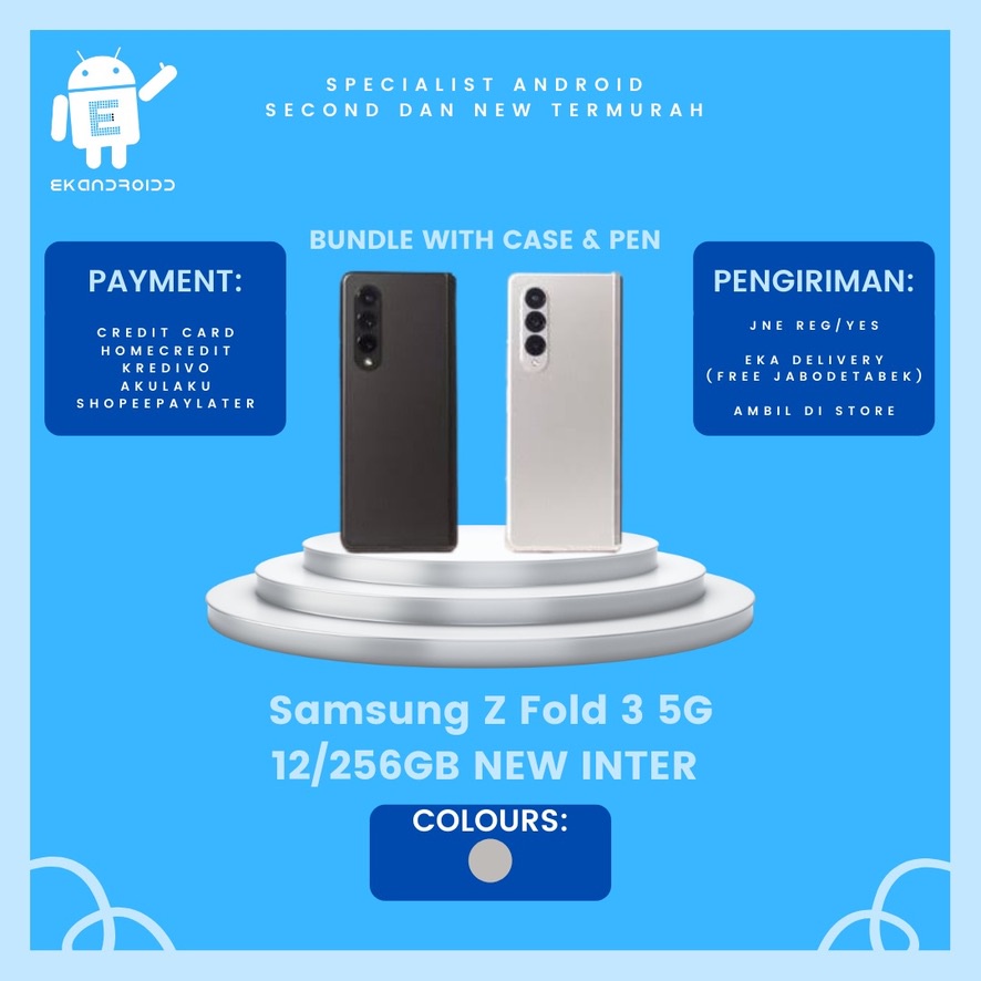 SAMSUNG Z FOLD 3 5G 12/256GB NEW INTERNASIONAL