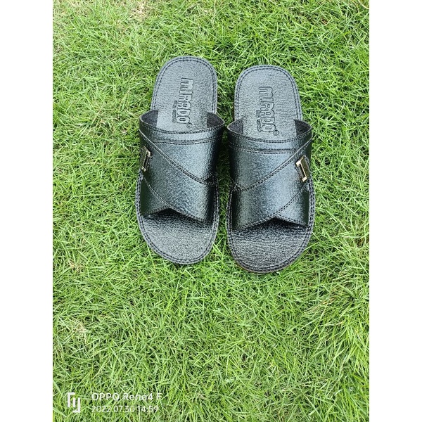 sandal kulit silang pria mirado hitam premium/sandal silang pria classic/sandal pria