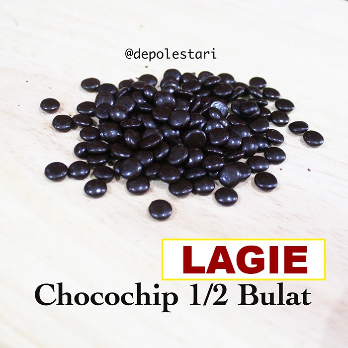 

Lagie Choco Chips Bentuk 1/2 Bulat 50GR