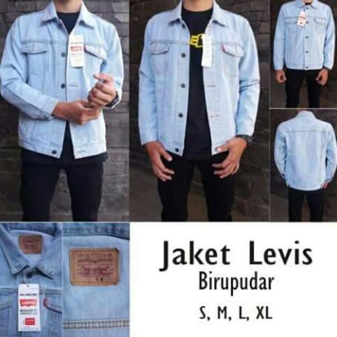 Diskon Jaket Jeans/Jaket Levis/Jaket Biru Pudar/Jaket Pria On SaleNew Celana Dalam Sekali Pakai / Di