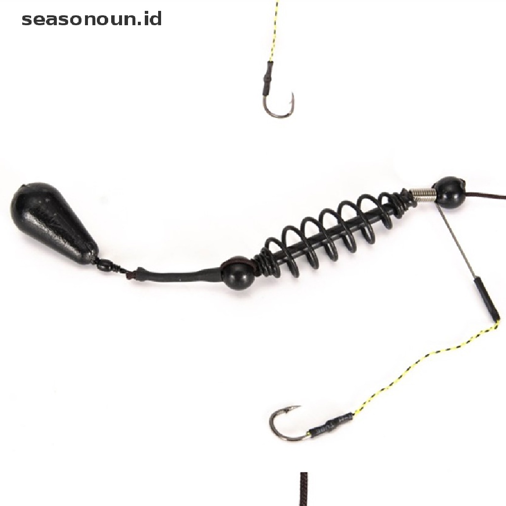 (seasonoun) Set Umpan Pancing Tiruan Bentuk Ikan Dengan Kail