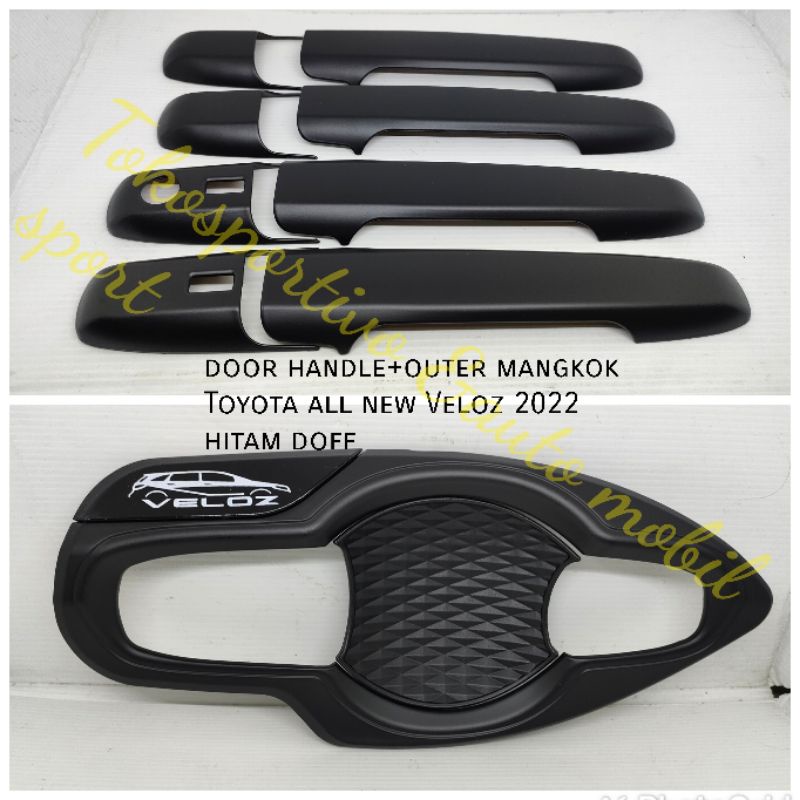 Door handle outer mangkok Toyota all new Veloz 2022 Hitam Doff