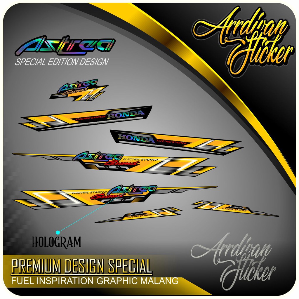 STRIPING ASTREA BULUS LIMITER EDITION / STRIPING BULUS HOLOGRAM TERBARU