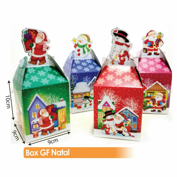 

DUS CUPCAKE NATAL CHRISTMAS / PACKAGING GIFT BOX KUE MUFFIN TOPLES 250