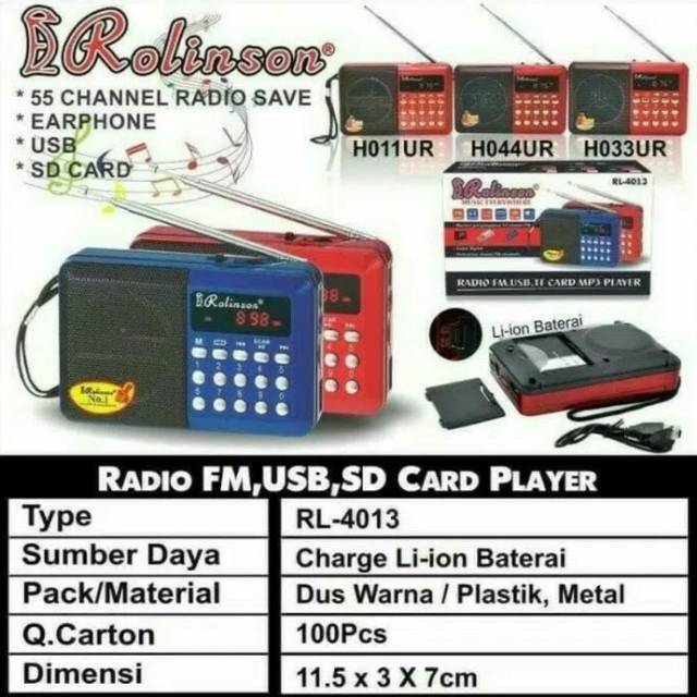 Speaker Radio Rolinson RL-4028 & RL-4013