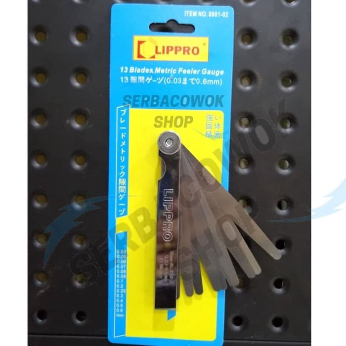 Lippro Feeler Gauge 13 Blades 0,03-0,6mm Stel Klep Fuller