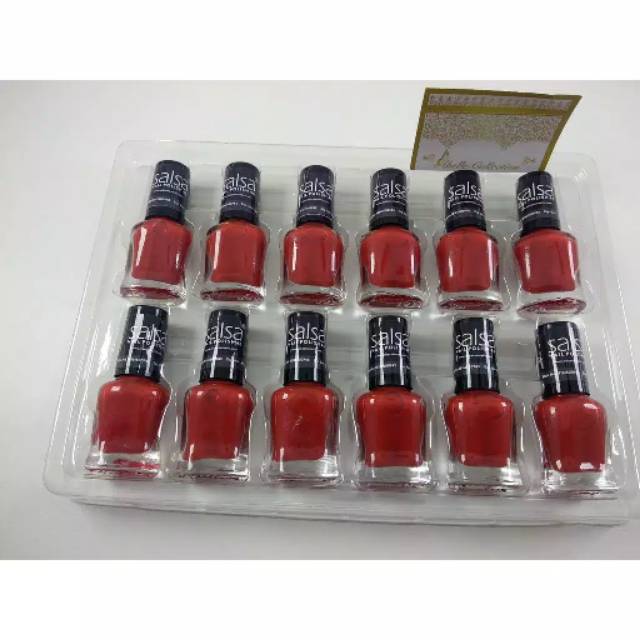 Salsa Kutex Kutek Cat kuku Warna Bening Merah Hitam Murah Cantik