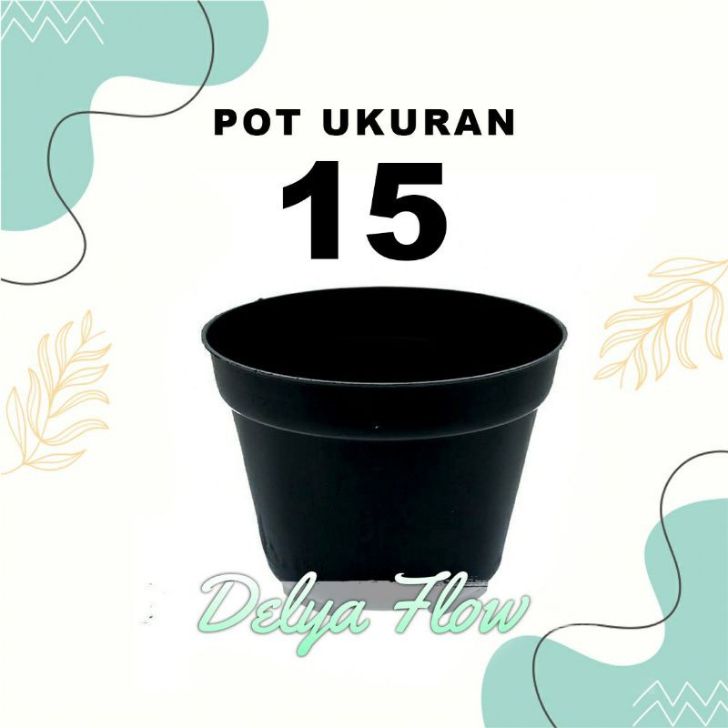 GROSIR POT 15 HITAM / POT 15 HITAM / POT PEMBIBITAN / POT HARGA GROSIR / POT POLOS HITAM
