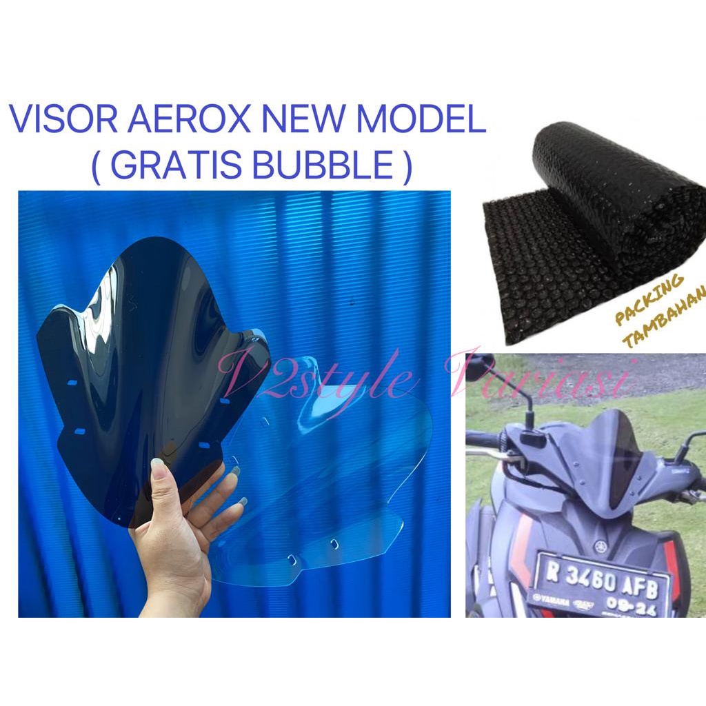 VISOR AEROX NEW OLD MODEL TERBARU WINDSHIELD ALL AEROX 155 CONNECTED JENONG PNP visor aerox NEW Pisor aerox old FISOR aerox new TAMENG BATOK KEPALA MOTOR AEROX 155 CONNECTED BAUT PENDEK 4 BIJI CNC PLASTIK GOLD BIRU SILVER MERAH MIKA RYBEN BENING CLEAR