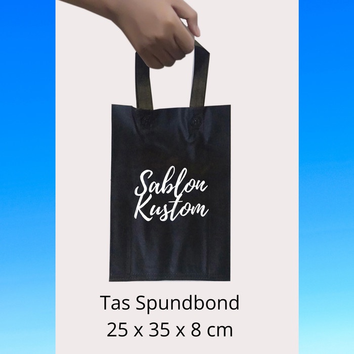 

NEW Goodie Bag | Tas Spundbond Sablon| 25 x 35 x 8 cm | Minim 100 Pcs