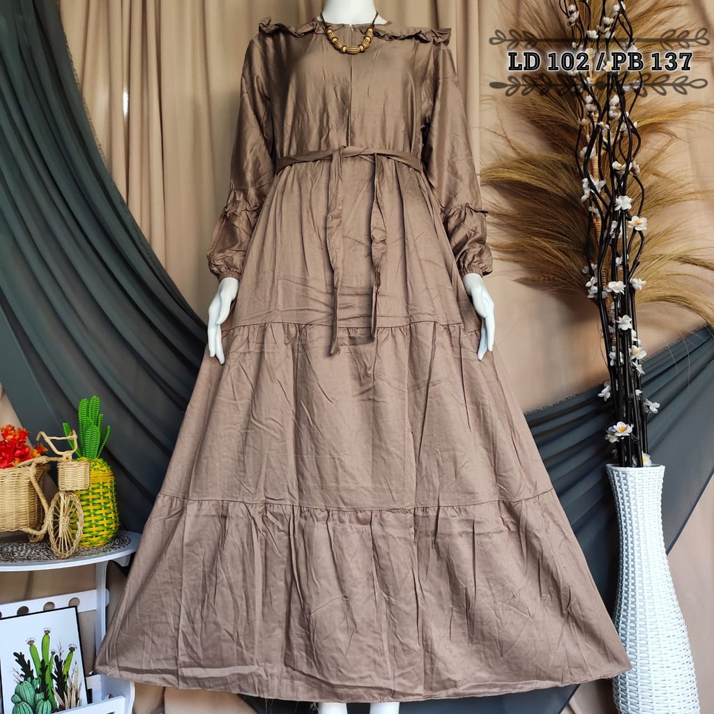 Gamis Katun Twill Canda Terbaru / Gamis Polos