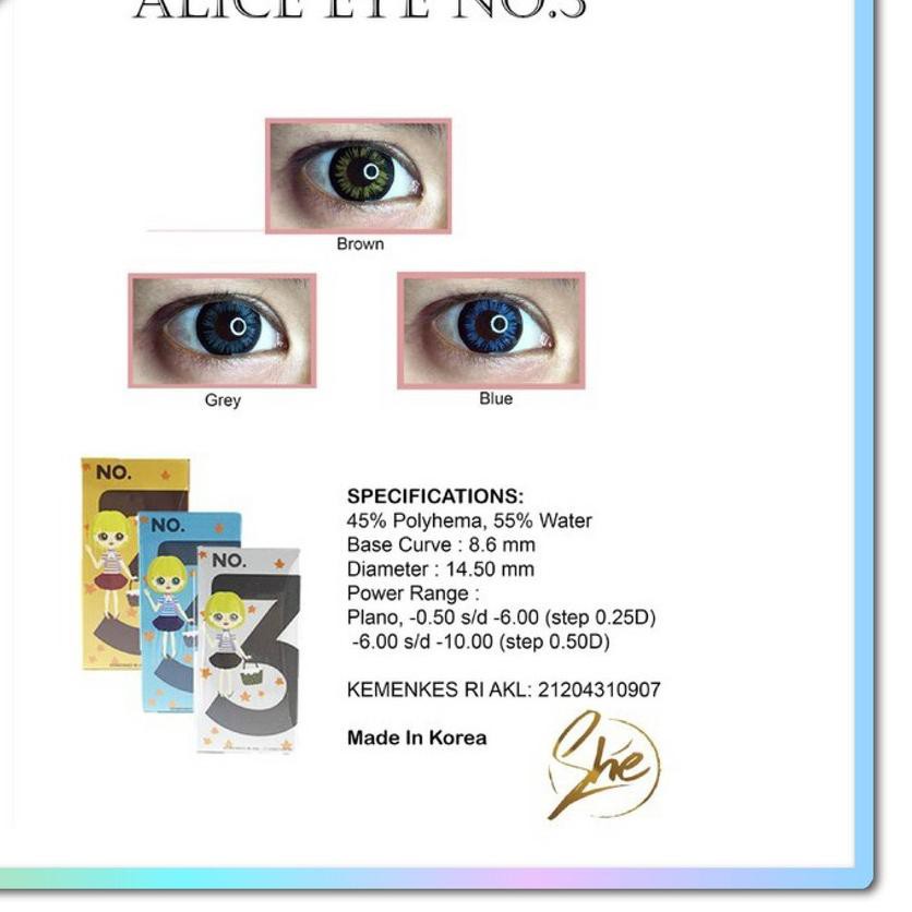 

○ Softlens warna Alice No 3 bulanan ♞