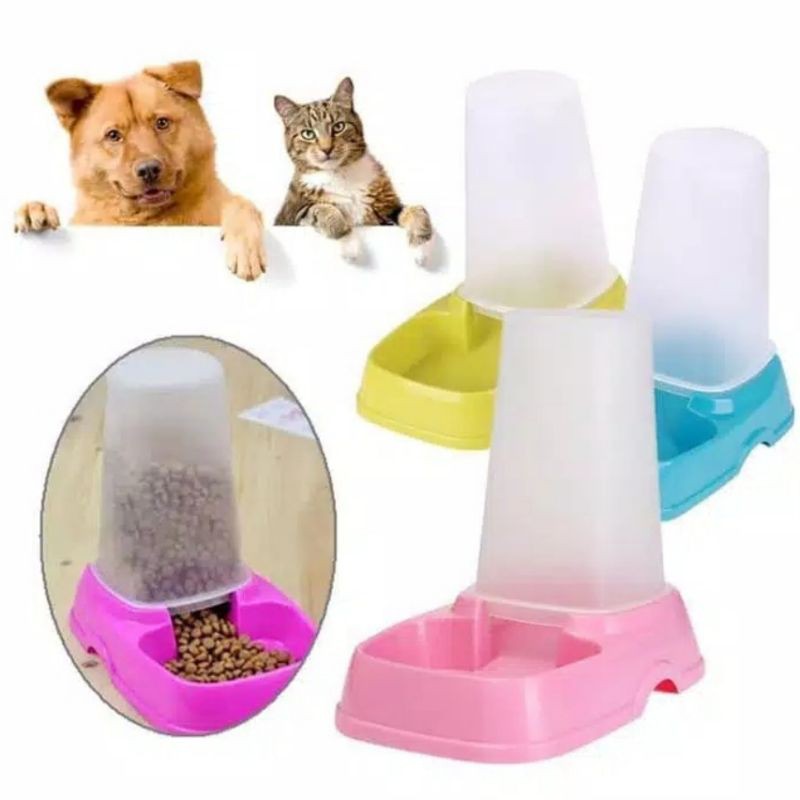 Dispenser kucing 1.5ltr - Tempat makan kucing anjing otomatis