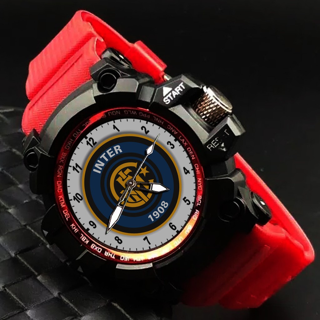 (EXCLUSIVE) JAM TANGAN INTER 1 (STRAP WARNA)