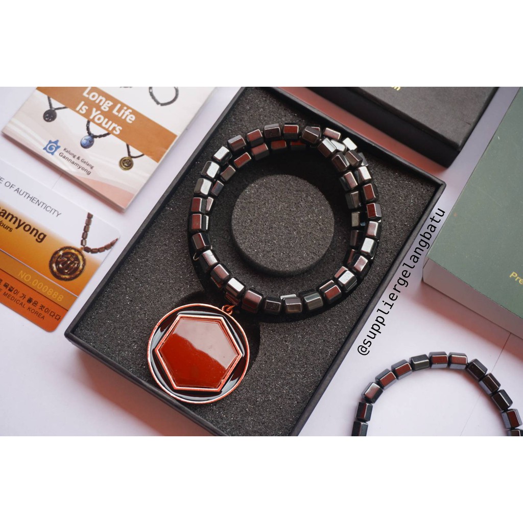 GANNAMYONG PREMIUM KALUNG KESEHATAN LAFAZ ALLAH PERMATA HITAM tormalin