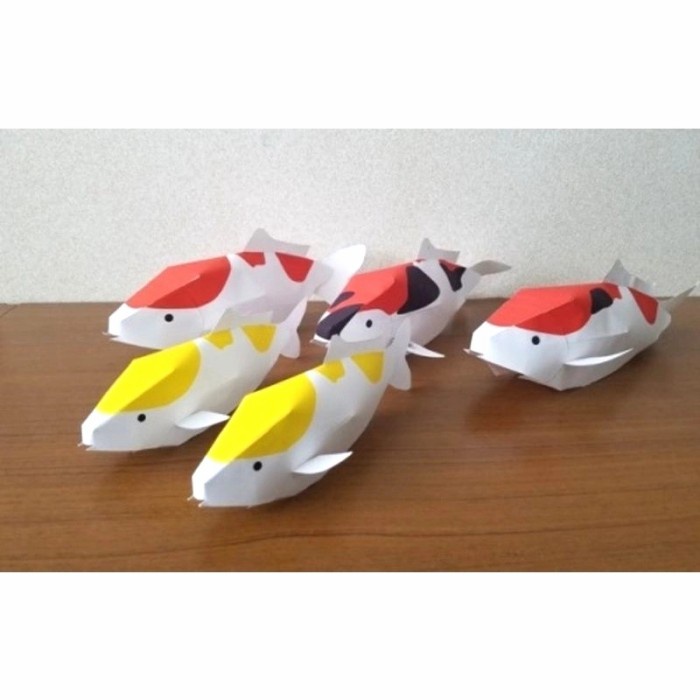 Miniatur Ikan Koi Papercraft