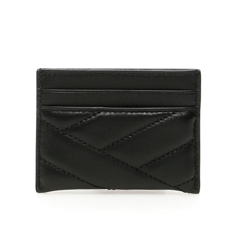 Tory Burch Card Case Kira Chevron Card Holder Black