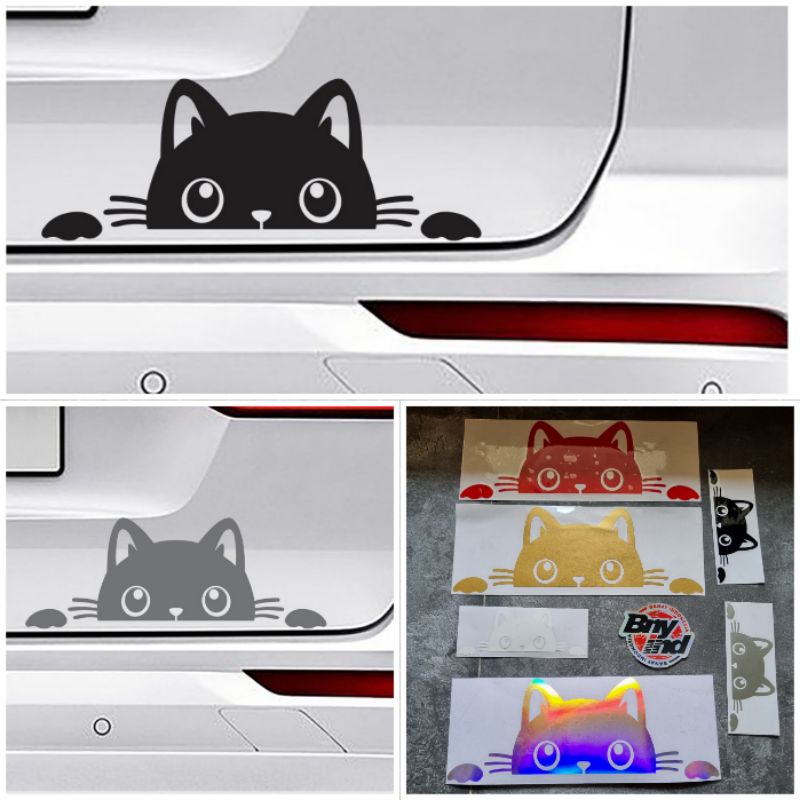 STICKER STIKER KUCING NGINTIP CUTTING