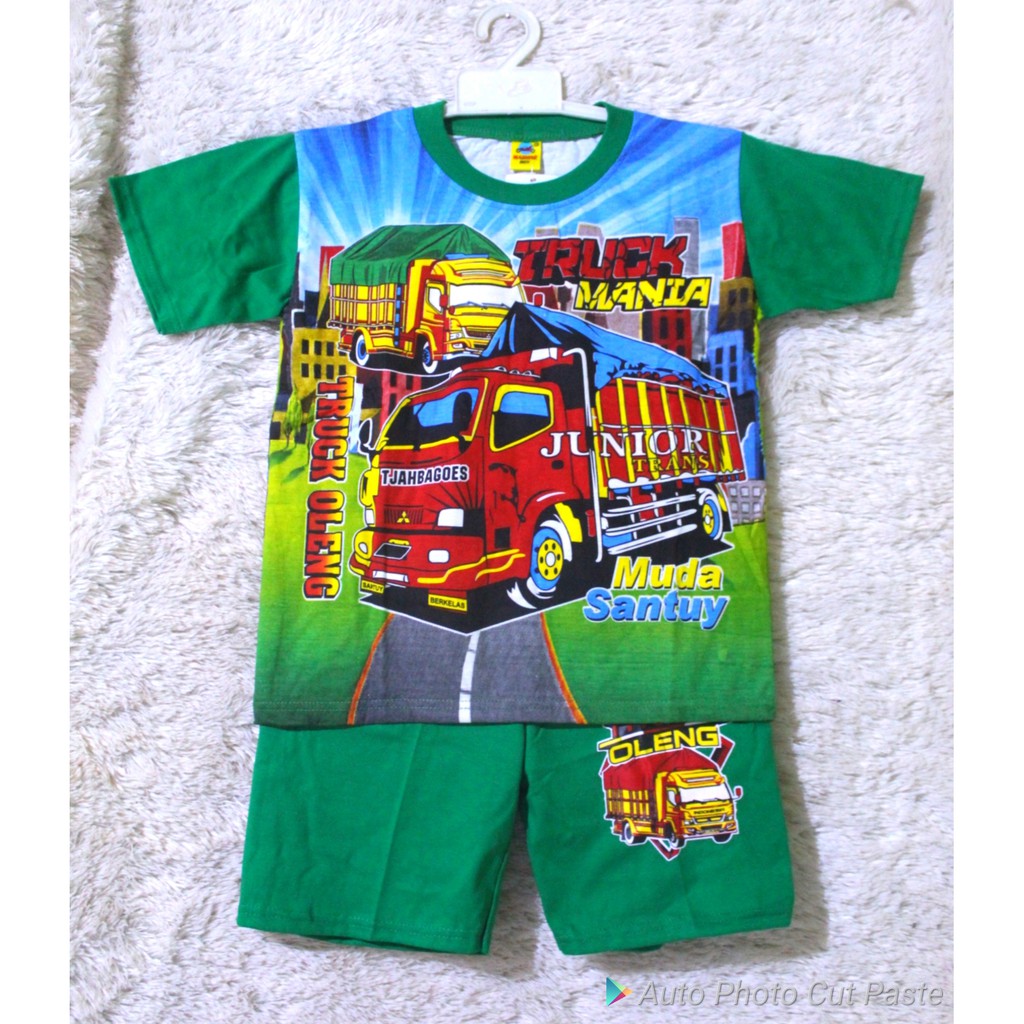 baju setelan truck oleng size 10-20