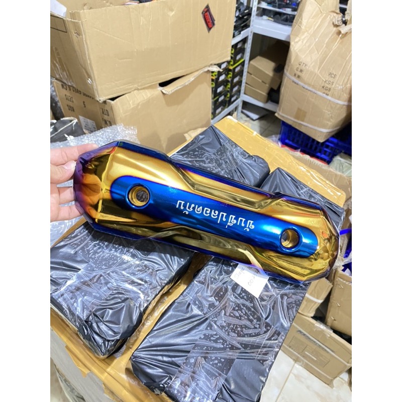 PELINDUNG KNALPOT TAMENG ZOOMER TULISAN THAILAND BAKAR TWOTONE UNIVERSAL IMPORT