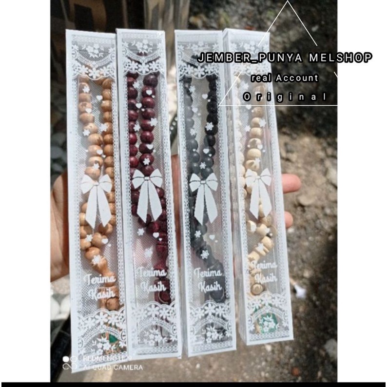 Tasbih mika 33butir mika ukuran 7-8mm harga satuan/pc cocok untuk souvenir nikahan, tahlilan, umrohan, termurah terlaris