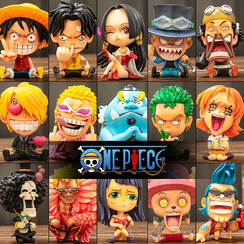 Action Figure One Piece Lucu 14 Gaya Q Action Figure Karakter Luffy Zoro Ace Robin Chopper Hancock Untuk Koleksi Penggemar