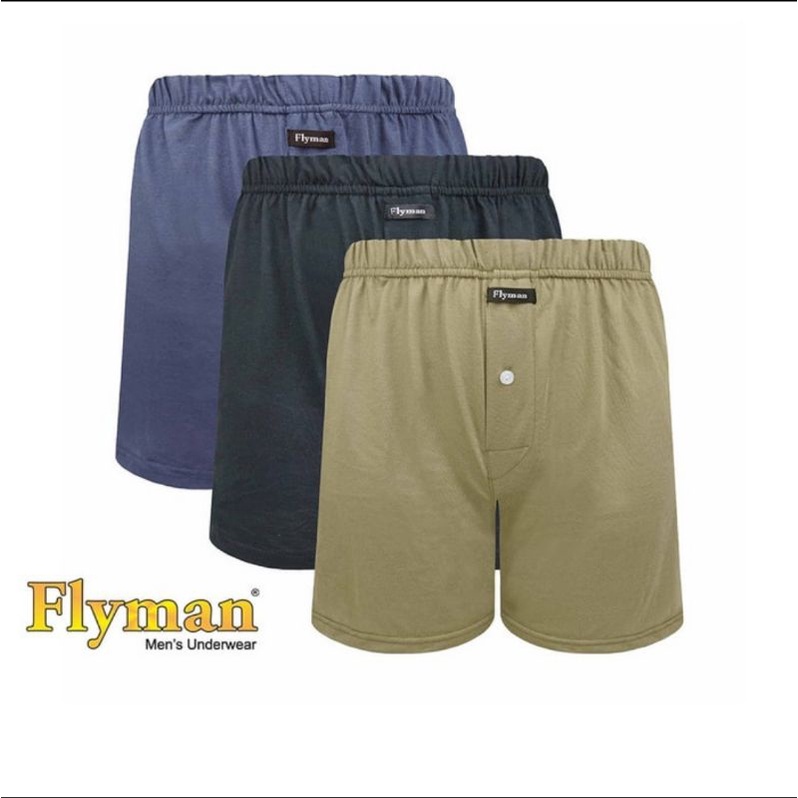 Celana pria boxer santai Flyman FM 3330 isi 3pcs