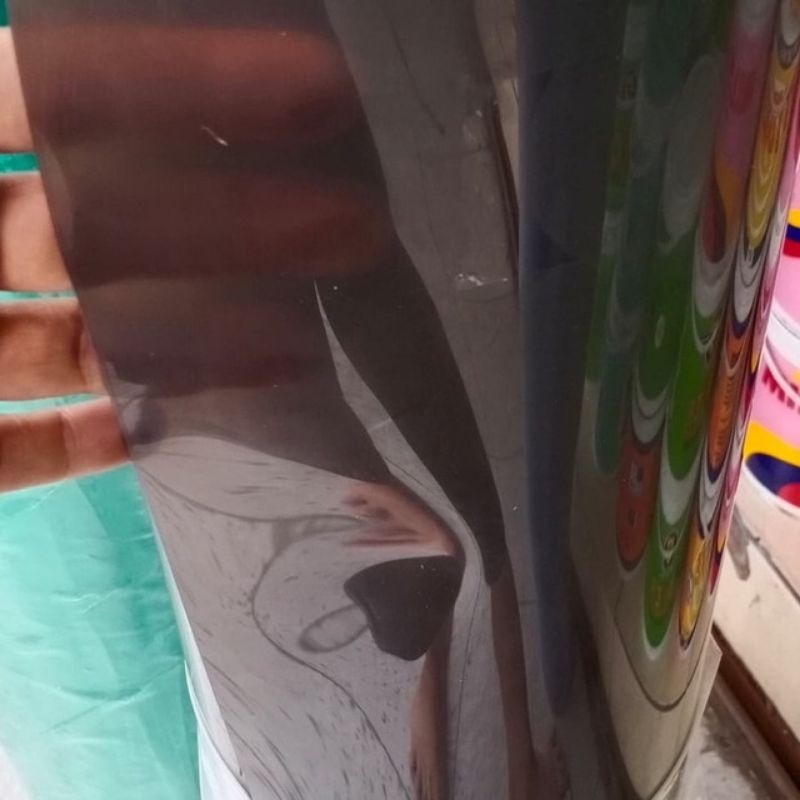 Fiber Pelapis Pagar METERAN POLOS Penutup Plastik Piber Viber tinggi 1 meter