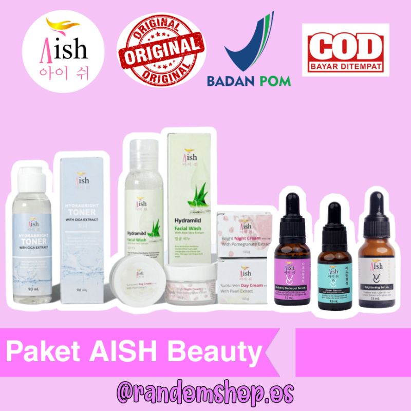 Paket AISH Beauty Korea Skincare Original 100% Dan Sudah Ber-BPOM | Beli Paketan Lebih Hemat