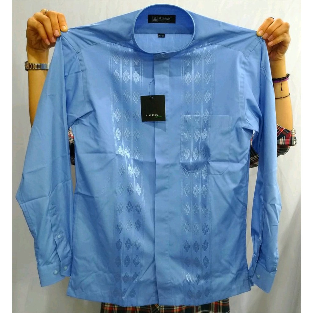 Alisan Kerah koko reguler fit Panjang ,kerah shanghai