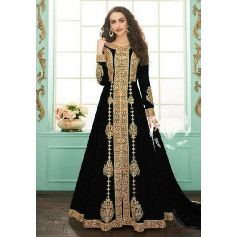 Gamis Pesta Remaja Fashion Wanita Dress Muslim Kondangan Style India Party Kekinian Terbaru 2021