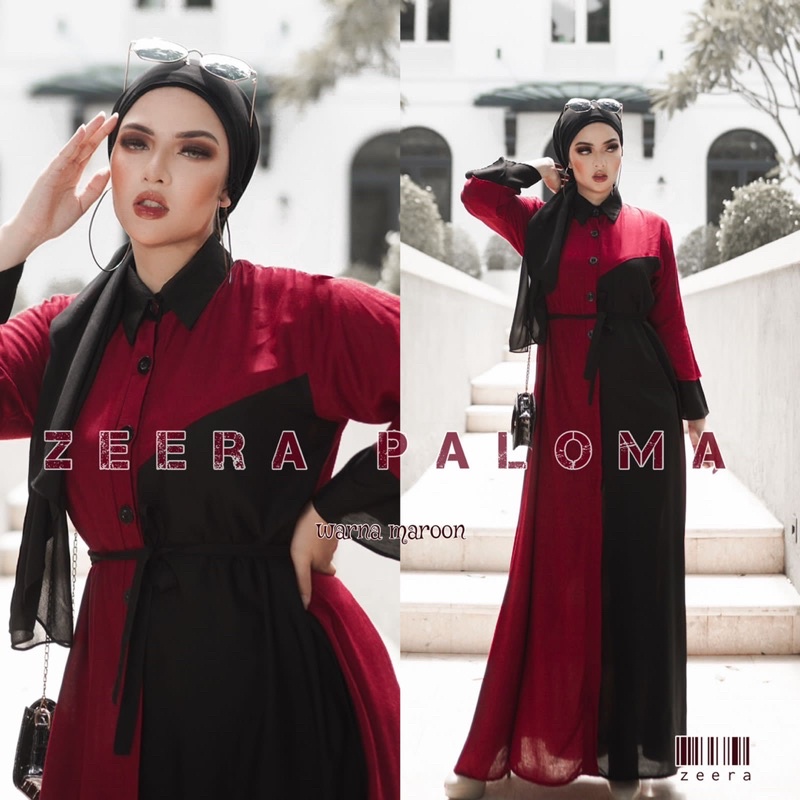 Daster Arab ZEERA PALOMA Dress Rayon Mewah kekinian